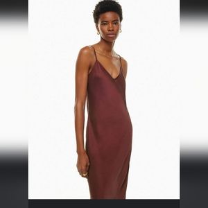 Nwt aritzia only slip midi dress